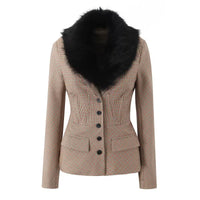 Delphine Houndstooth Jacket with Skirt