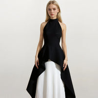 Victoria High Neck Sleeveless Top and Maxi Skirt
