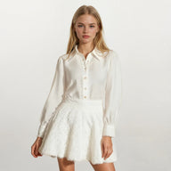Clara Floral Long Sleeve and High Waisted Skirt