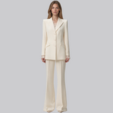 Eloise Lace-Trim Blazer and Pants