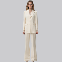 Eloise Lace-Trim Blazer and Pants