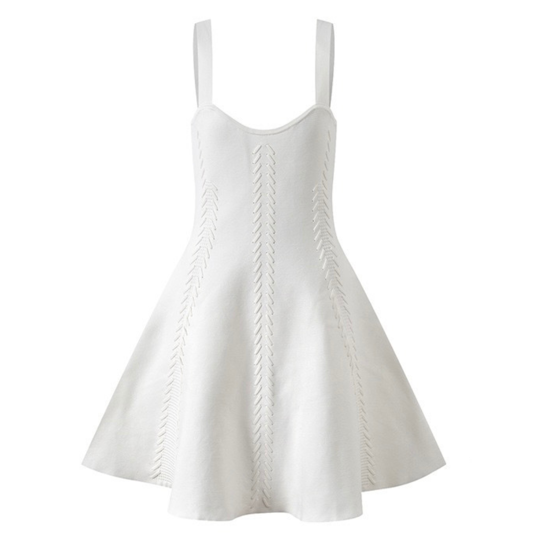 Audrey Chevron Knit Crop Cardigan and Dress
