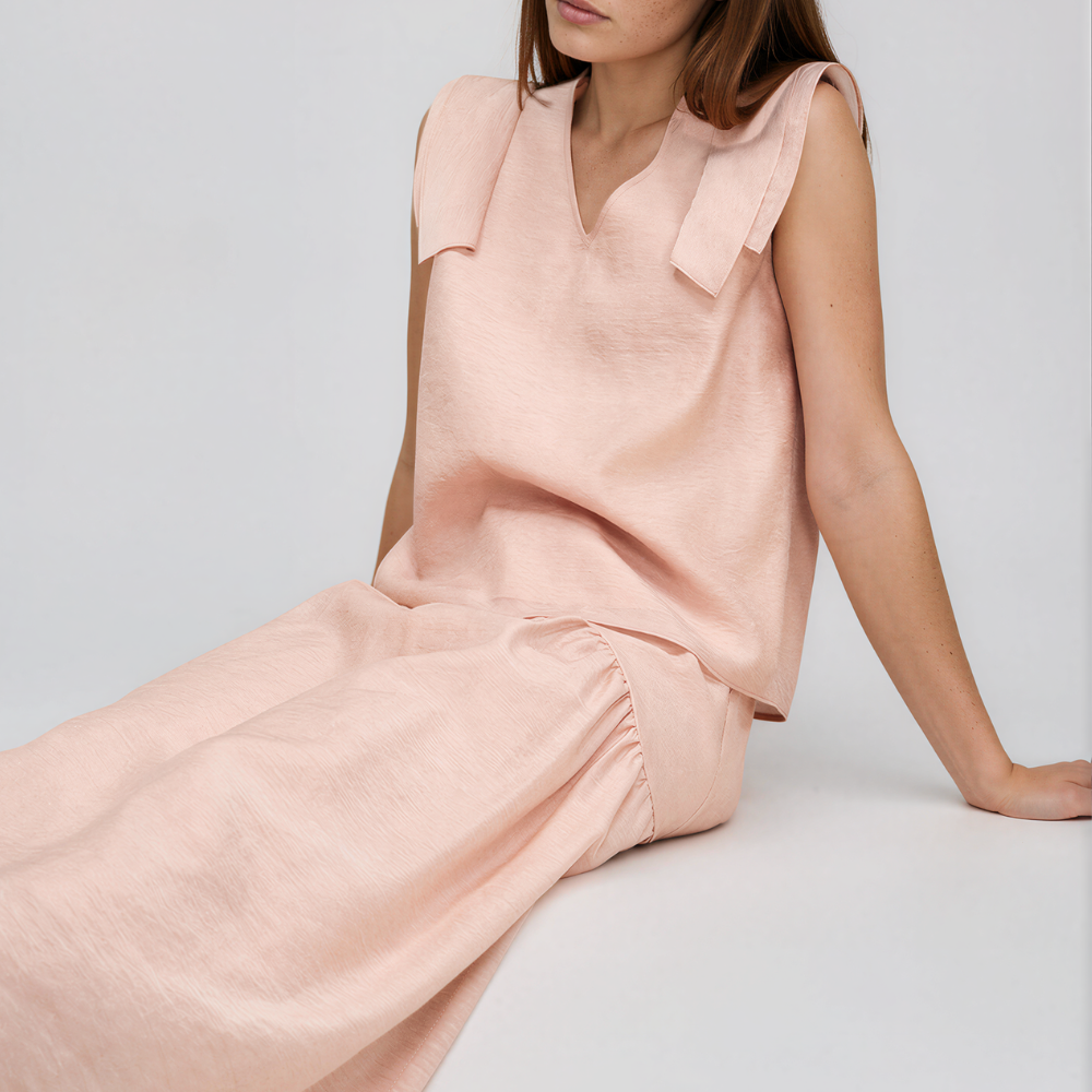 Margot Shoulder Tab Top and Midi Skirt