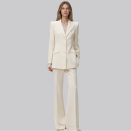 Eloise Lace-Trim Blazer and Pants