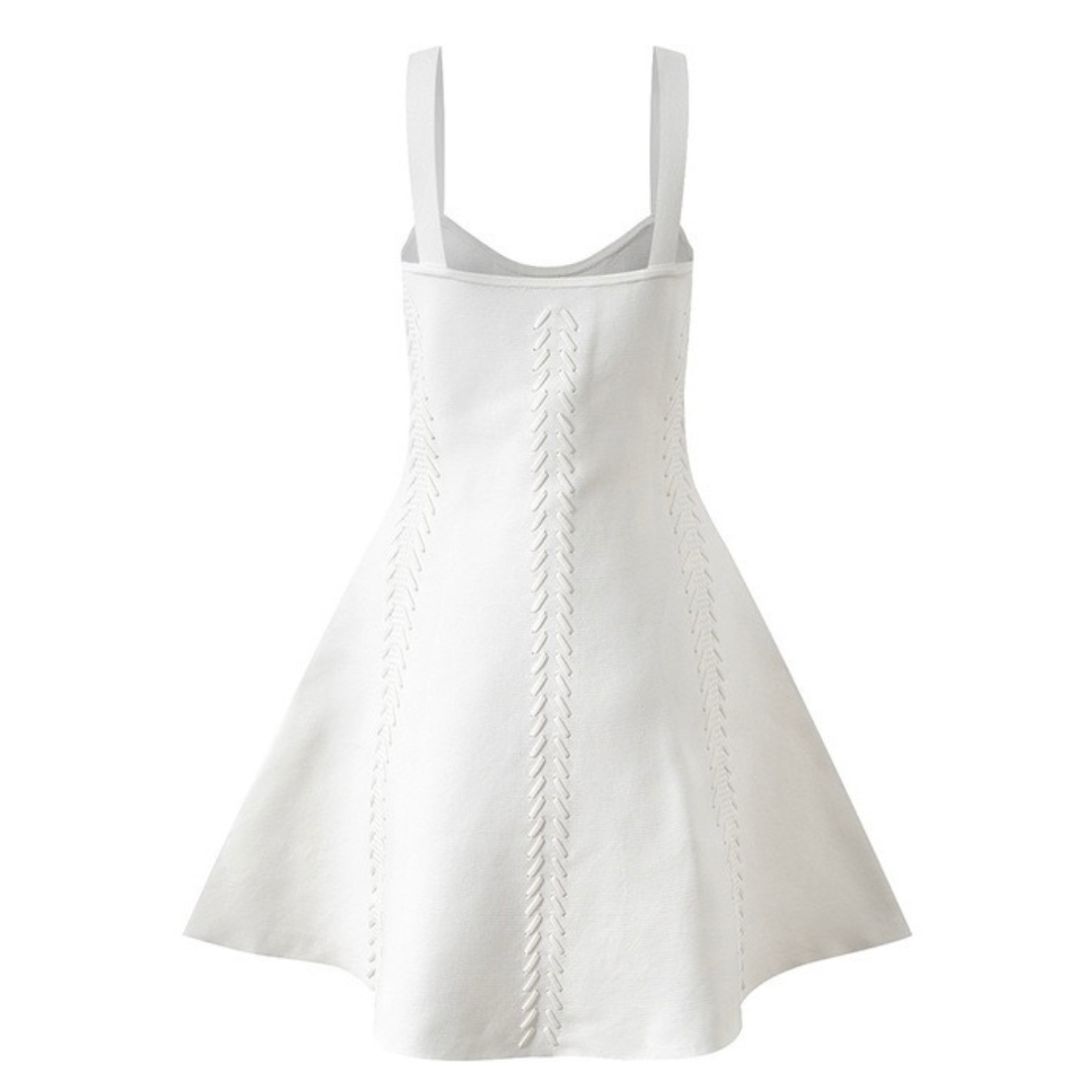 Audrey Chevron Knit Crop Cardigan and Dress
