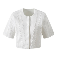Audrey Chevron Knit Crop Cardigan and Dress