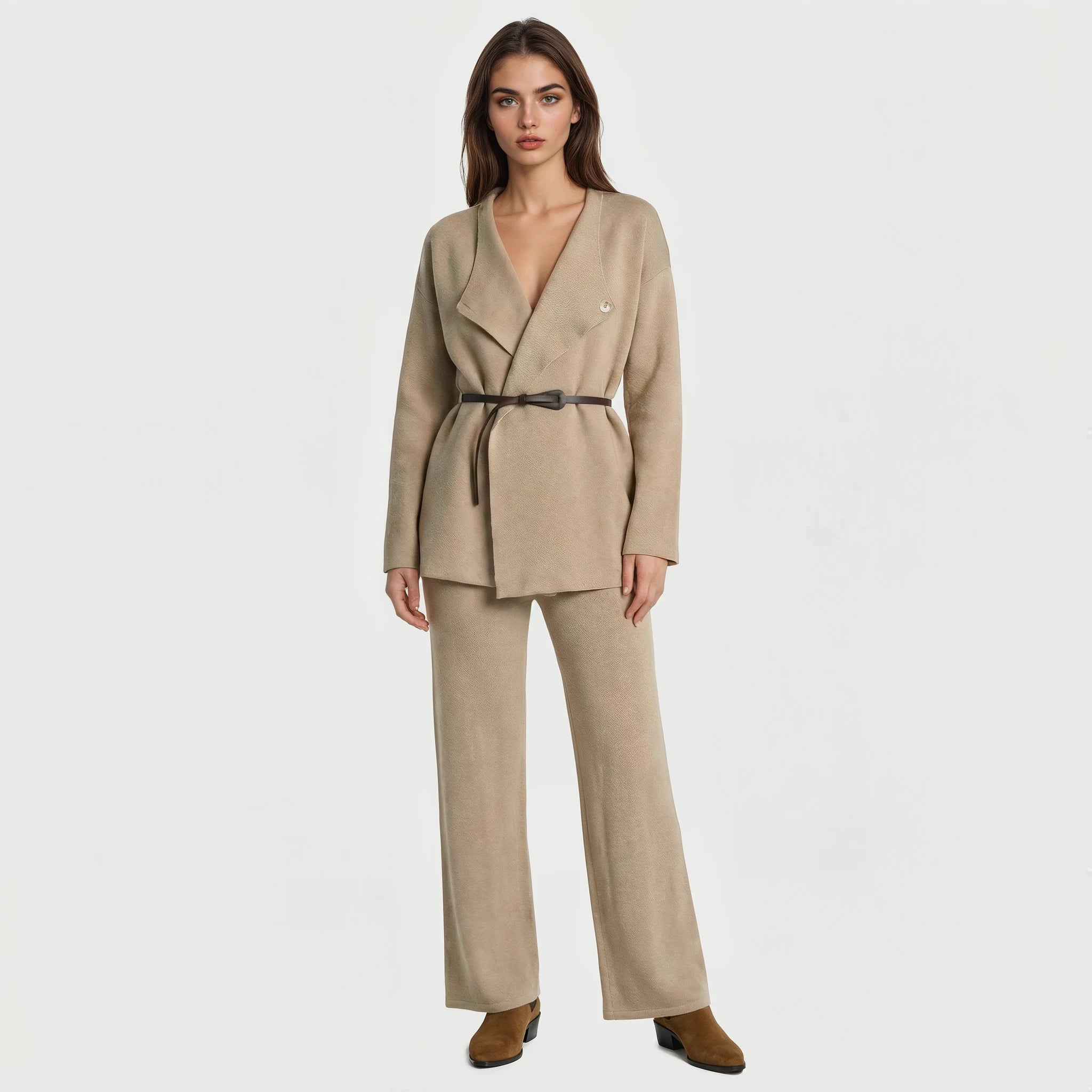 Leighton Soft Drape Knit Top and Pants Set