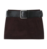 Brooklyn Burgundy Velvet Jacket and Skirt