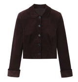 Brooklyn Burgundy Velvet Jacket and Skirt
