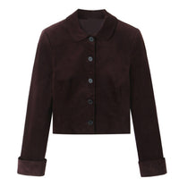 Brooklyn Burgundy Velvet Jacket and Skirt