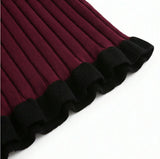 Taylor Knit Long Sleeve Top with Skirt