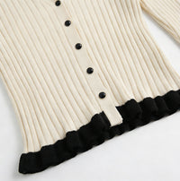 Taylor Knit Long Sleeve Top with Skirt