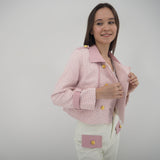 Pink Tweed Jacket with Pant Set