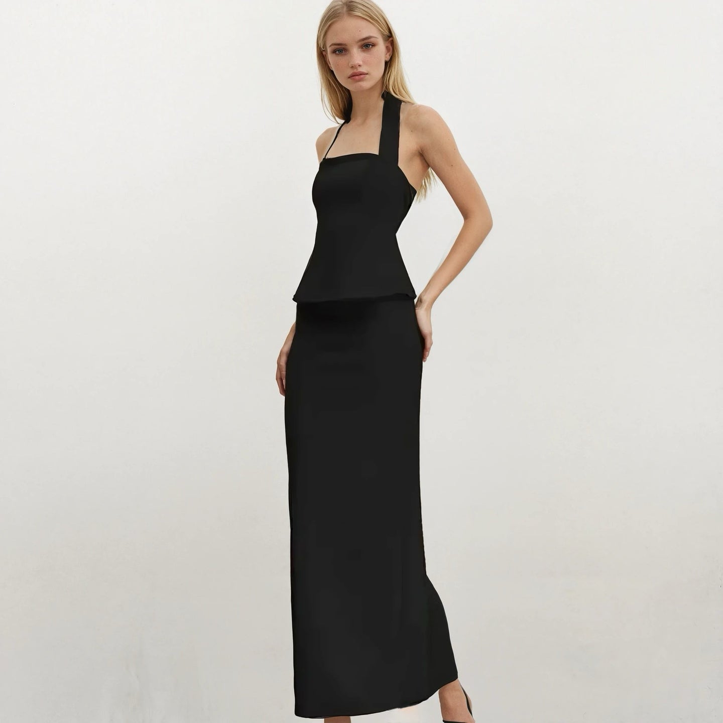 Camille Halter Neck Top and Skirt