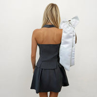 Astrid Halter Neck Bow Top and Skirt