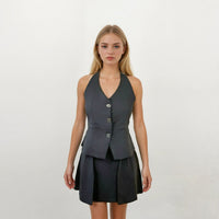 Astrid Halter Neck Bow Top and Skirt