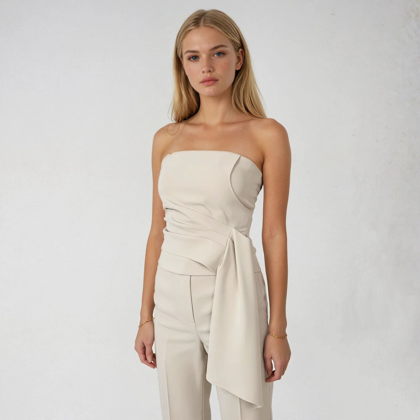 Sylvie Cascading Tube Top with Pants