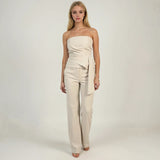 Sylvie Cascading Tube Top with Pants