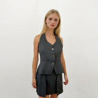 Astrid Halter Neck Bow Top and Skirt