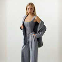 Kaia Corset Top with Blazer and Pants