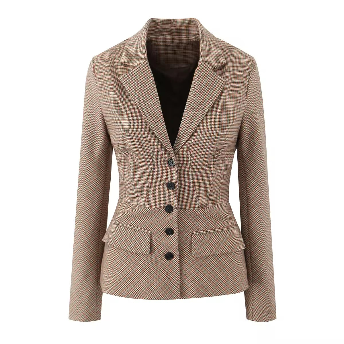 Delphine Houndstooth Jacket with Skirt