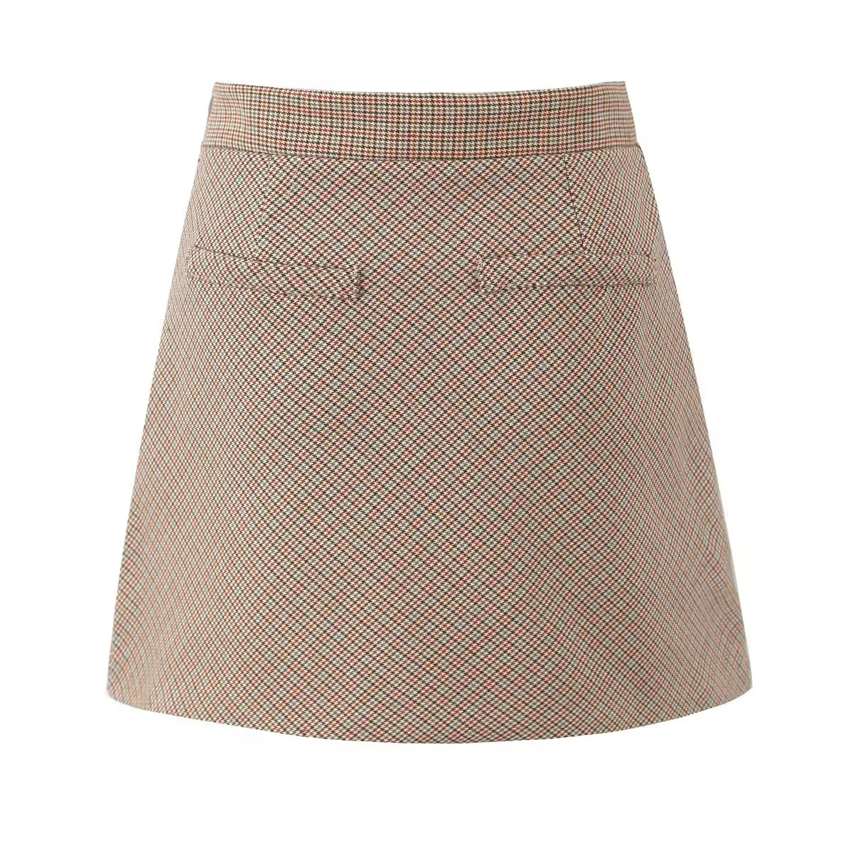 Delphine Houndstooth Jacket with Skirt