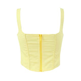 Lily Yellow Corset Top with Tube Dress