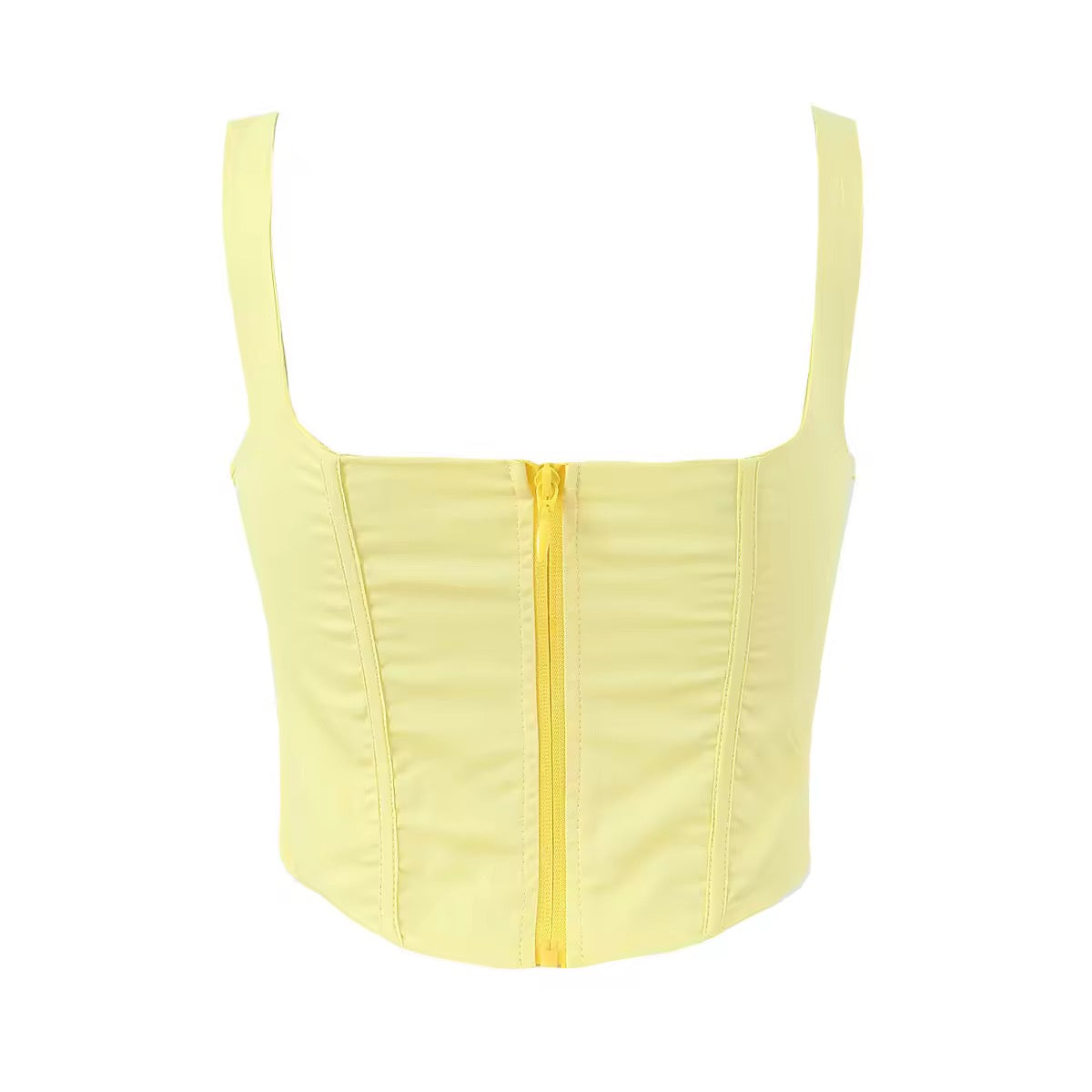 Lily Yellow Corset Top with Tube Dress