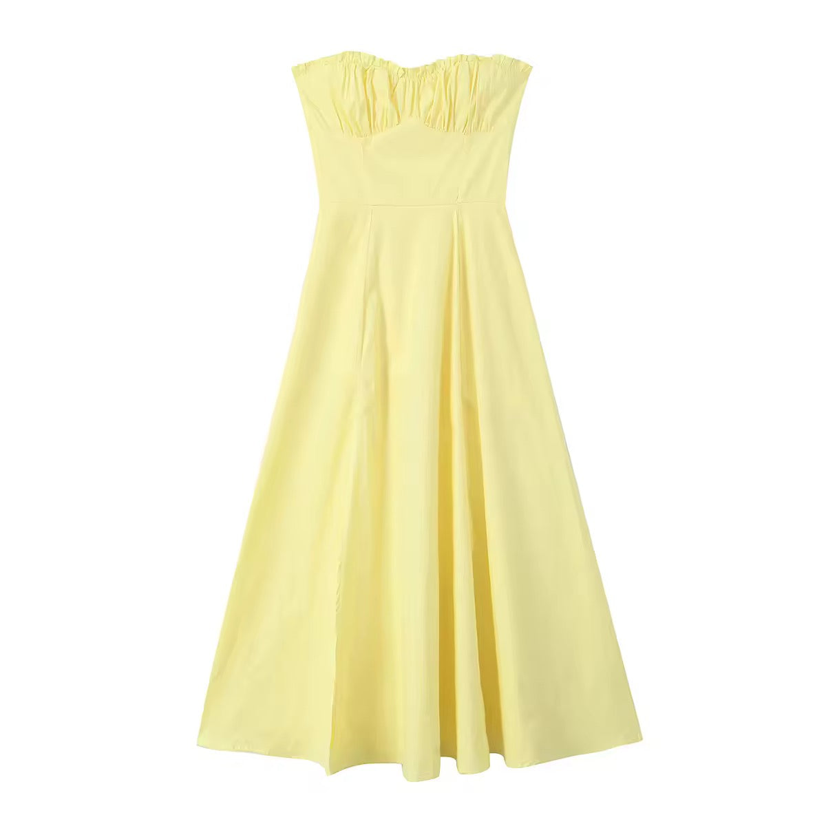 Lily Yellow Corset Top with Tube Dress