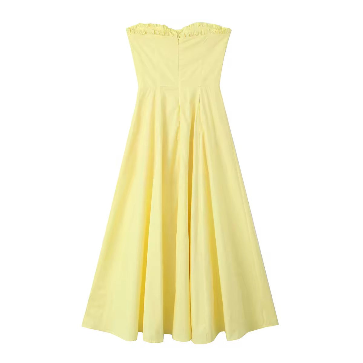 Lily Yellow Corset Top with Tube Dress