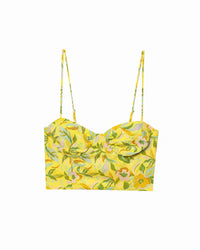 Nicole Yellow Floral Top and Skirt