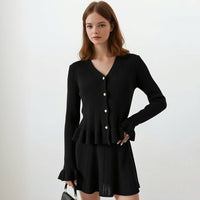 Esme Knit Ruffles Sweater with Skirt