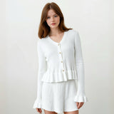 Esme Knit Ruffles Sweater with Skirt