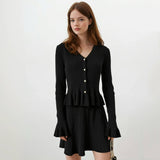 Esme Knit Ruffles Sweater with Skirt