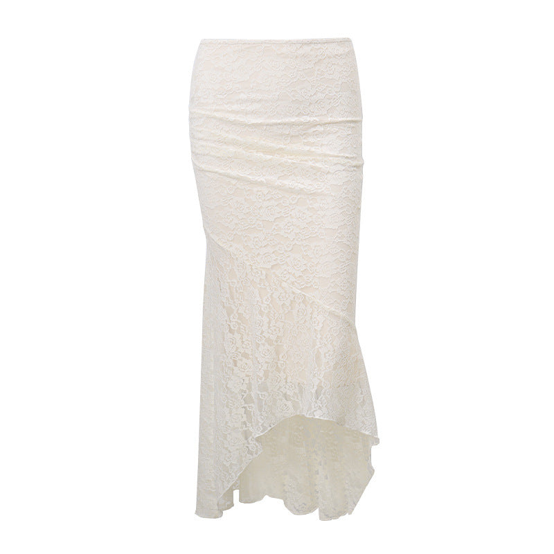 Belle Lace Square-neck Top and Maxi Skirt
