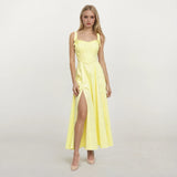 Lily Yellow Corset Top with Tube Dress