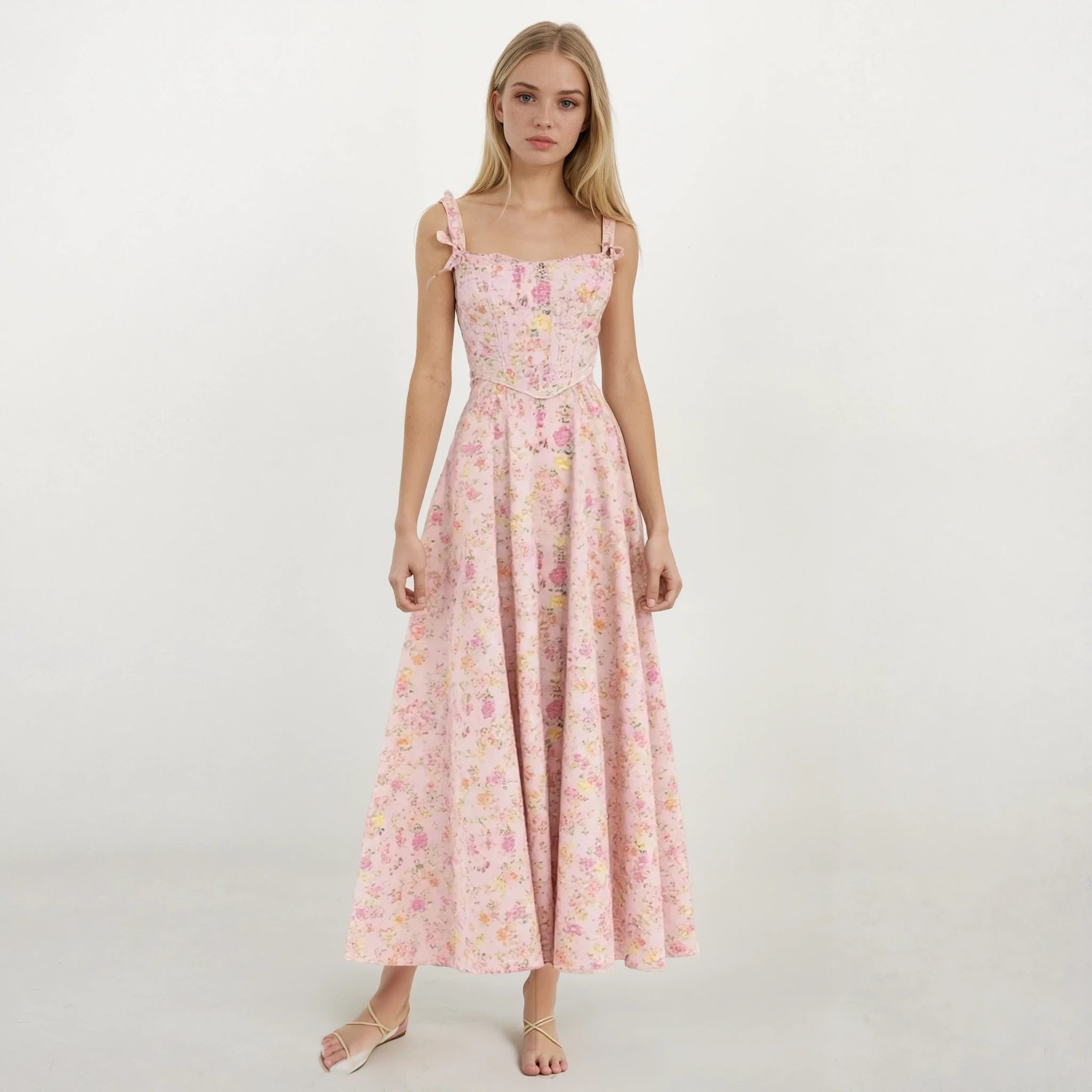 Jardin Floral Corset Top and Tube Dress