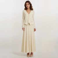 Solene Knit Cardigan and Vest with Skirt