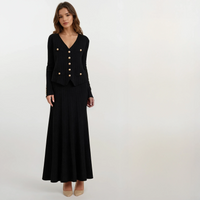 Solene Knit Cardigan and Vest with Skirt