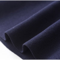 Arden Peplum Navy Knit Top with Pants