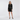 Serena Gold-Button Cardigan with Top and Pleated Skirt