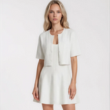 Audrey Chevron Knit Crop Cardigan and Dress