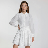 Clara Floral Blouse and High Waisted Skirt