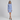 Lisette Powder Blue Ruffle-Trim Knit Cardigan and Skirt