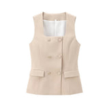 Linda Square-Neck Vest with Pants