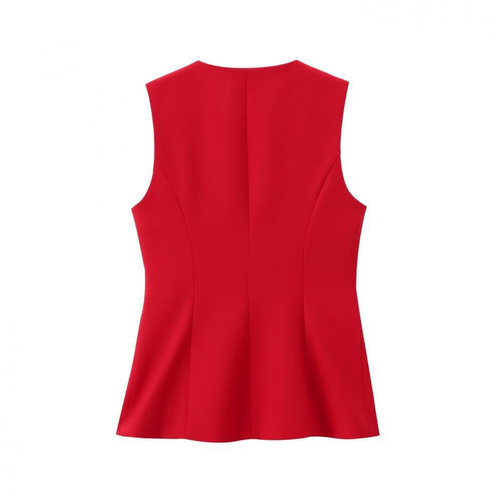 Linda Square-Neck Vest with Pants