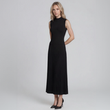 Olivia Pearl Cardigan and Pleated Maxi Dress
