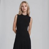 Olivia Pearl Cardigan and Pleated Maxi Dress