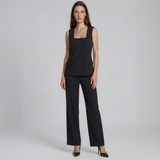 Linda Square-Neck Vest with Pants
