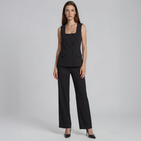 Linda Square-Neck Vest with Pants